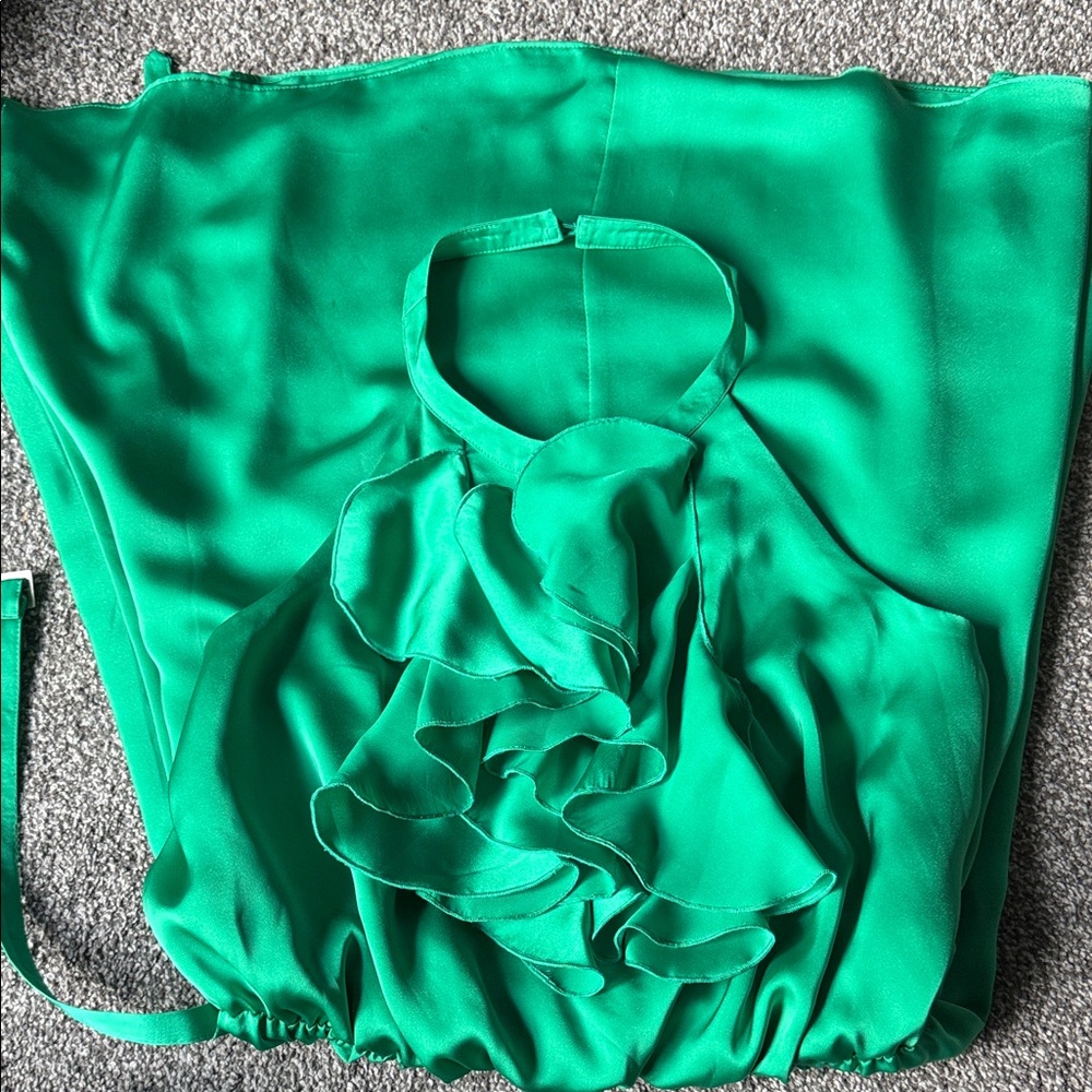 The Limited Vibrant Green Midi Dress
